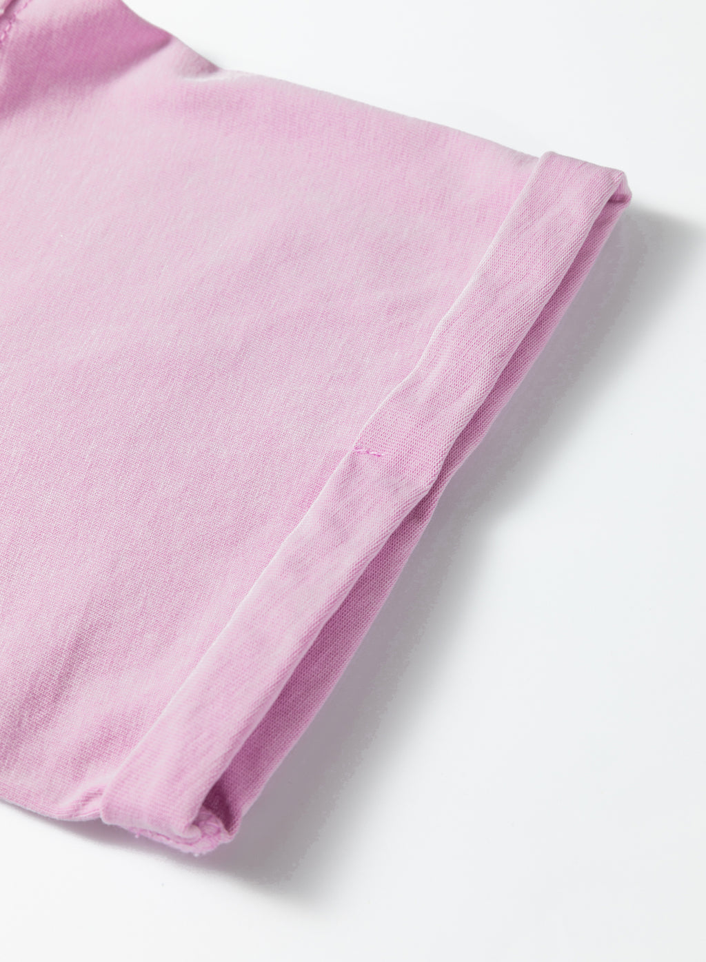Lavender Mineral Wash Drop Shoulder Raw Edge Loose Tee
