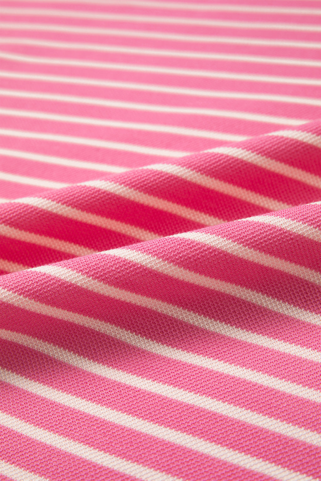 Pink Stripe Color Block Trim Notched Neck Sleeveless Shift Mini Dress