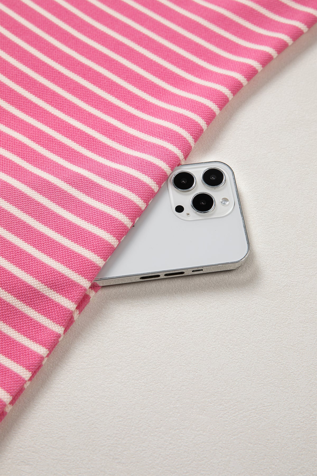 Pink Stripe Color Block Trim Notched Neck Sleeveless Shift Mini Dress