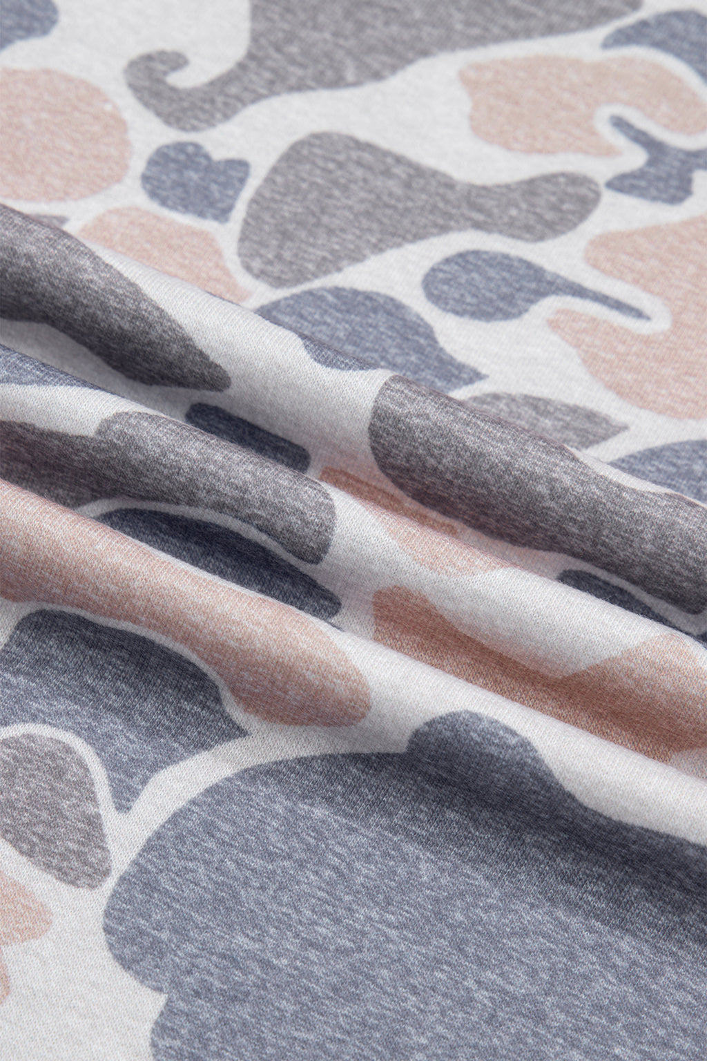 Multicolor Camouflage Print Denim Color Block Sleeve Casual Tee